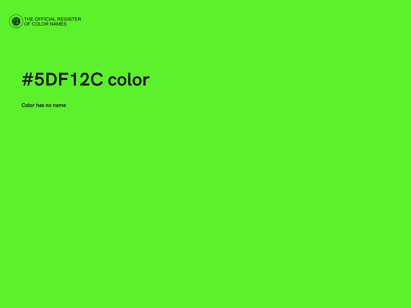 #5DF12C color image