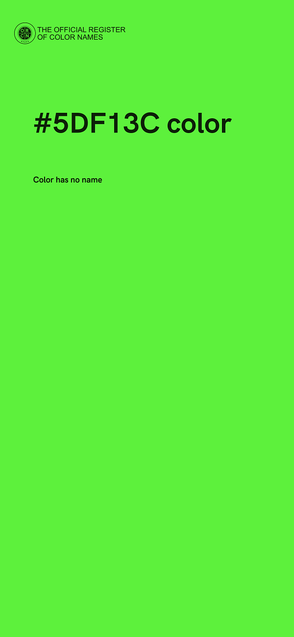 #5DF13C color image