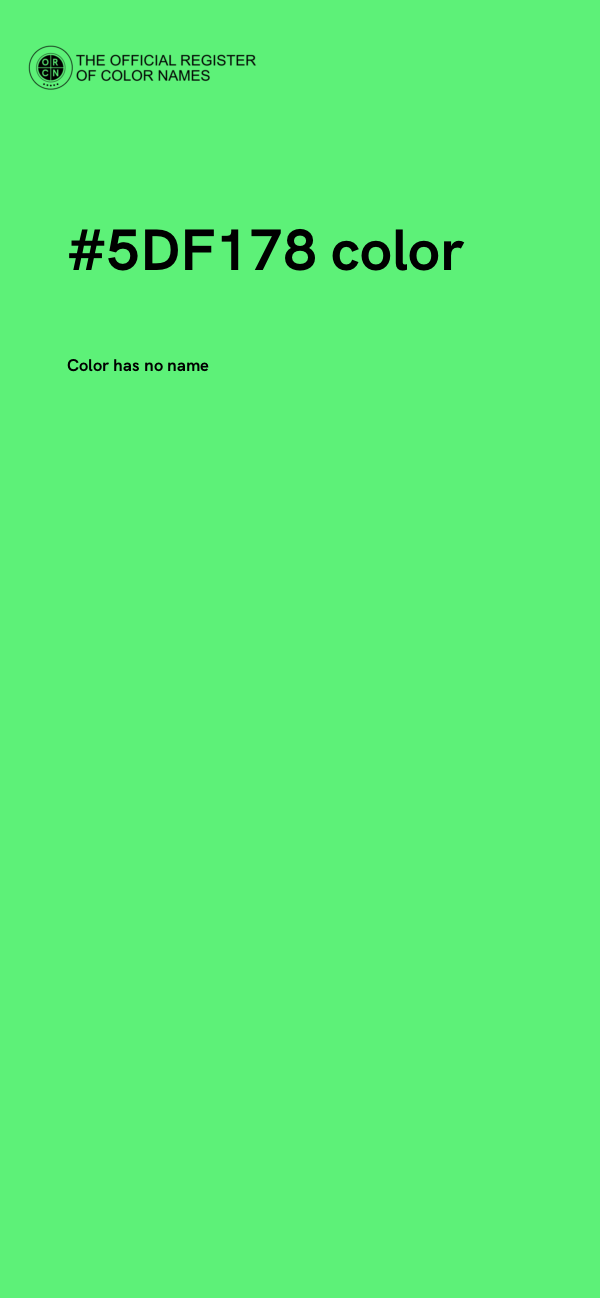 #5DF178 color image