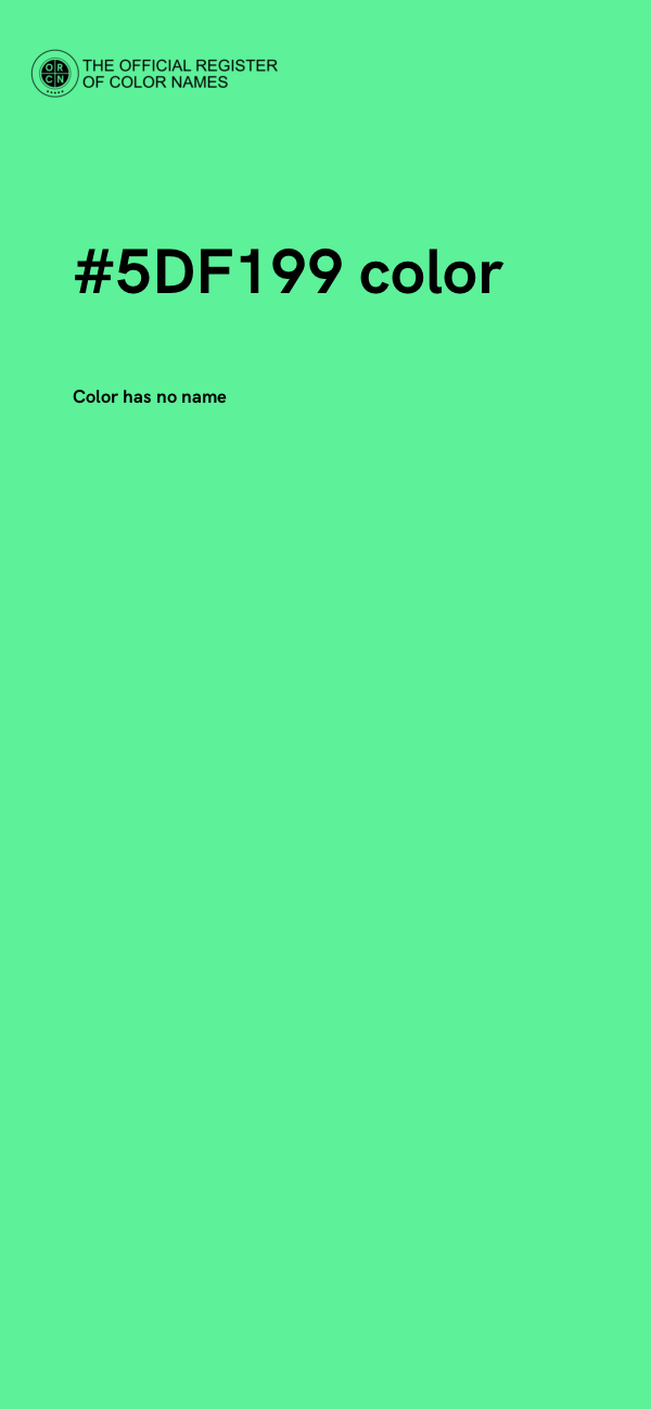#5DF199 color image
