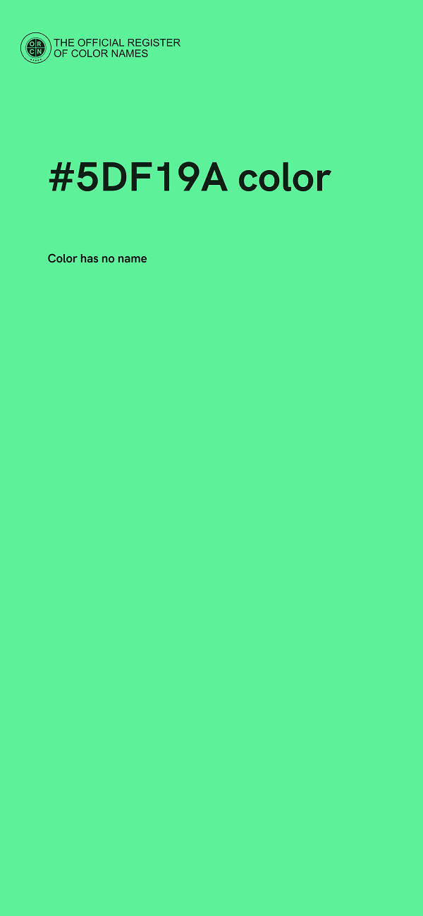 #5DF19A color image