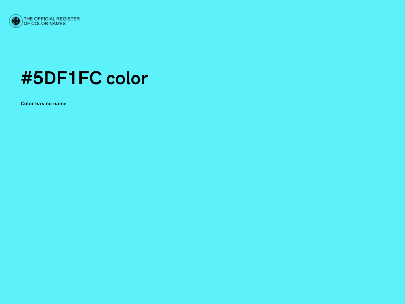 #5DF1FC color image