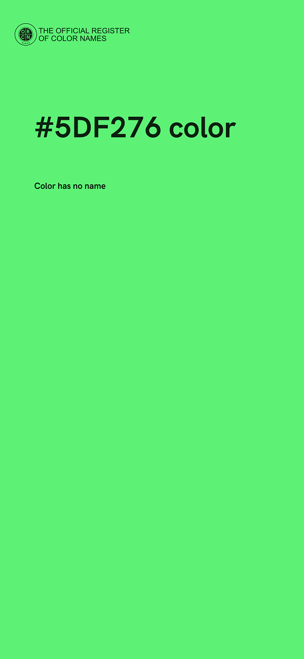 #5DF276 color image