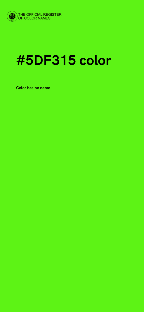 #5DF315 color image