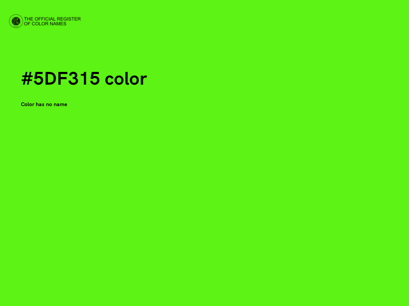 #5DF315 color image