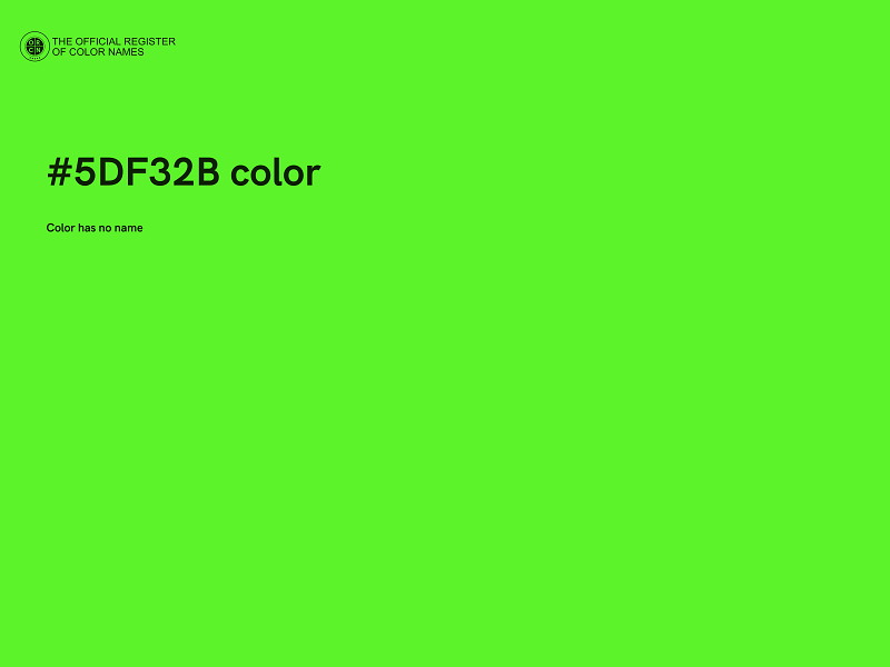 #5DF32B color image