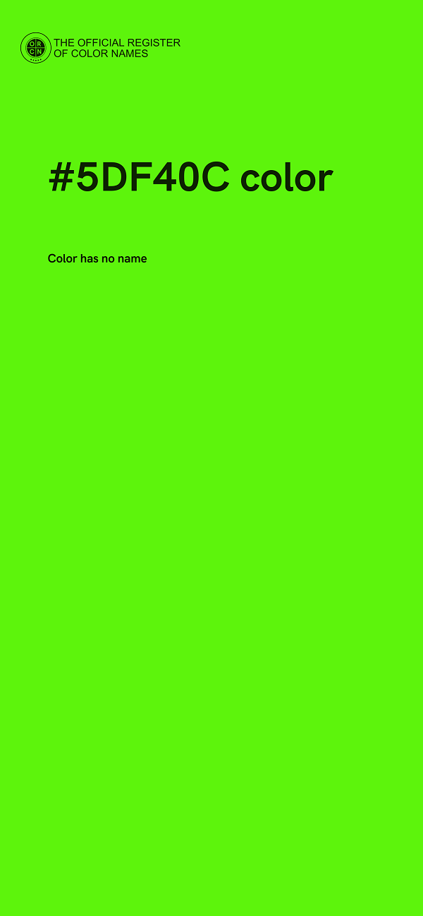 #5DF40C color image