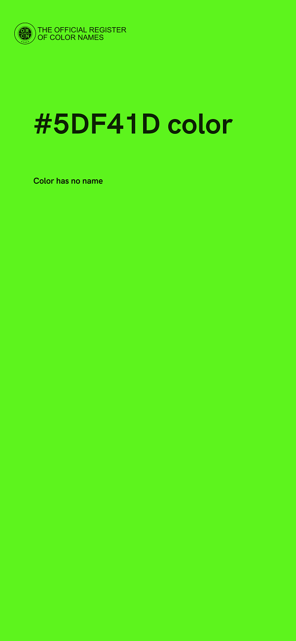 #5DF41D color image