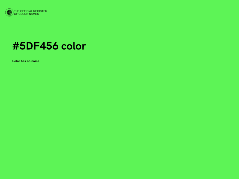 #5DF456 color image