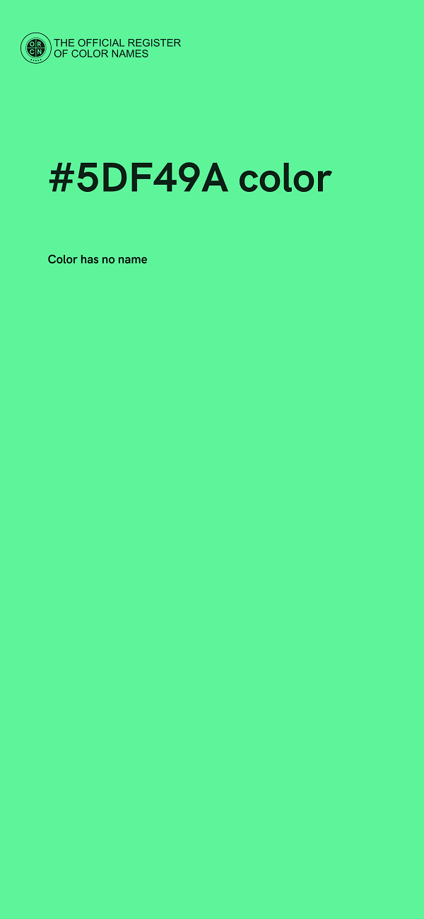 #5DF49A color image