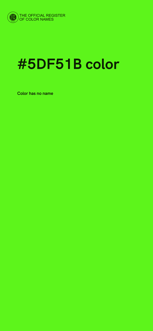 #5DF51B color image