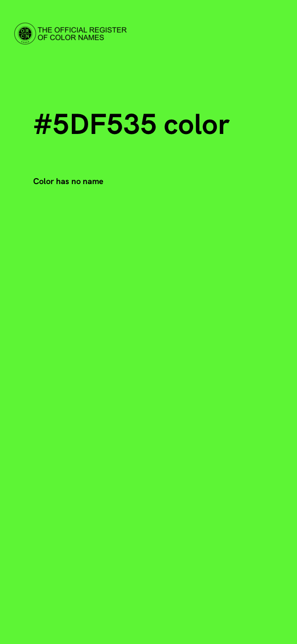 #5DF535 color image