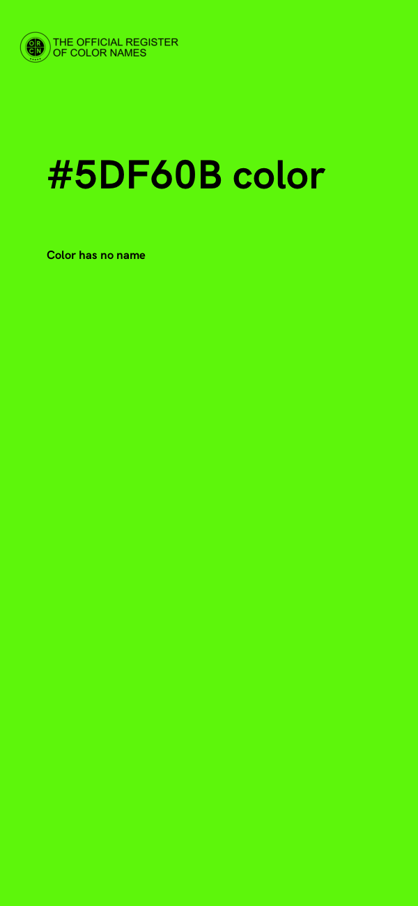 #5DF60B color image