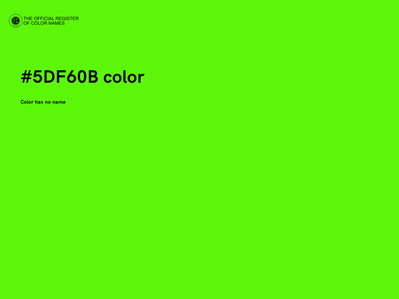#5DF60B color image