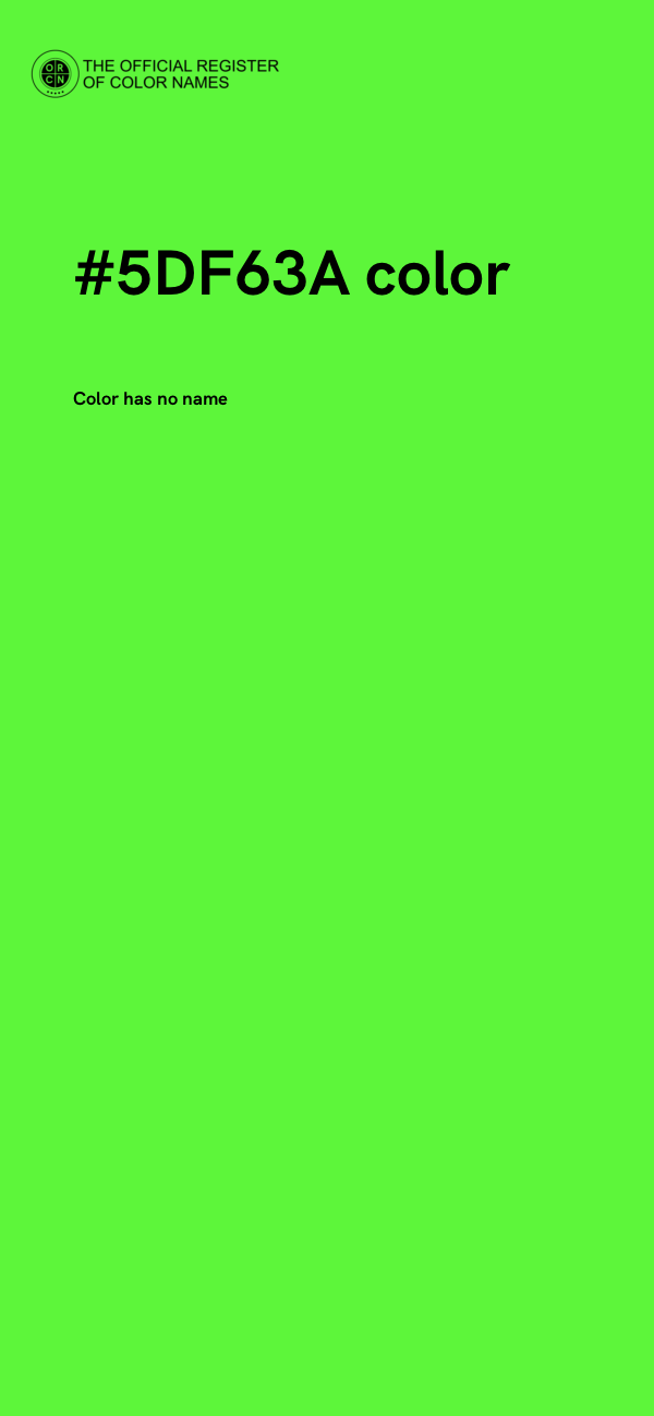 #5DF63A color image