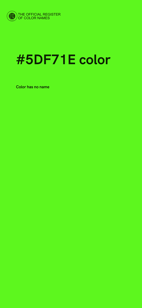 #5DF71E color image