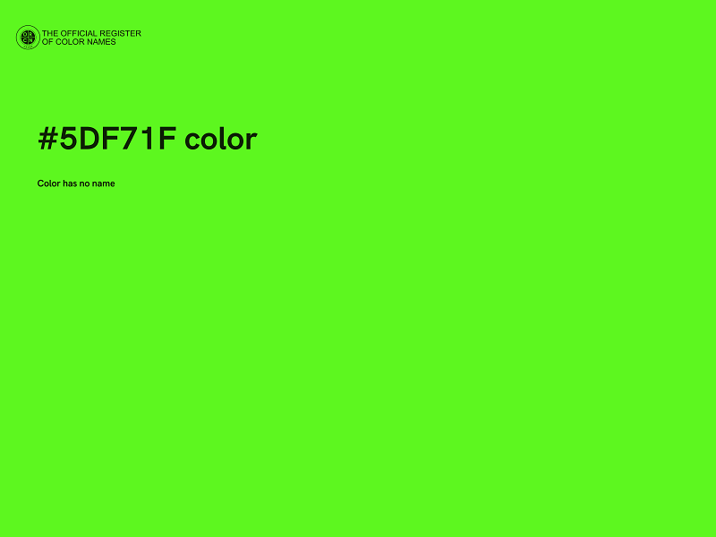 #5DF71F color image