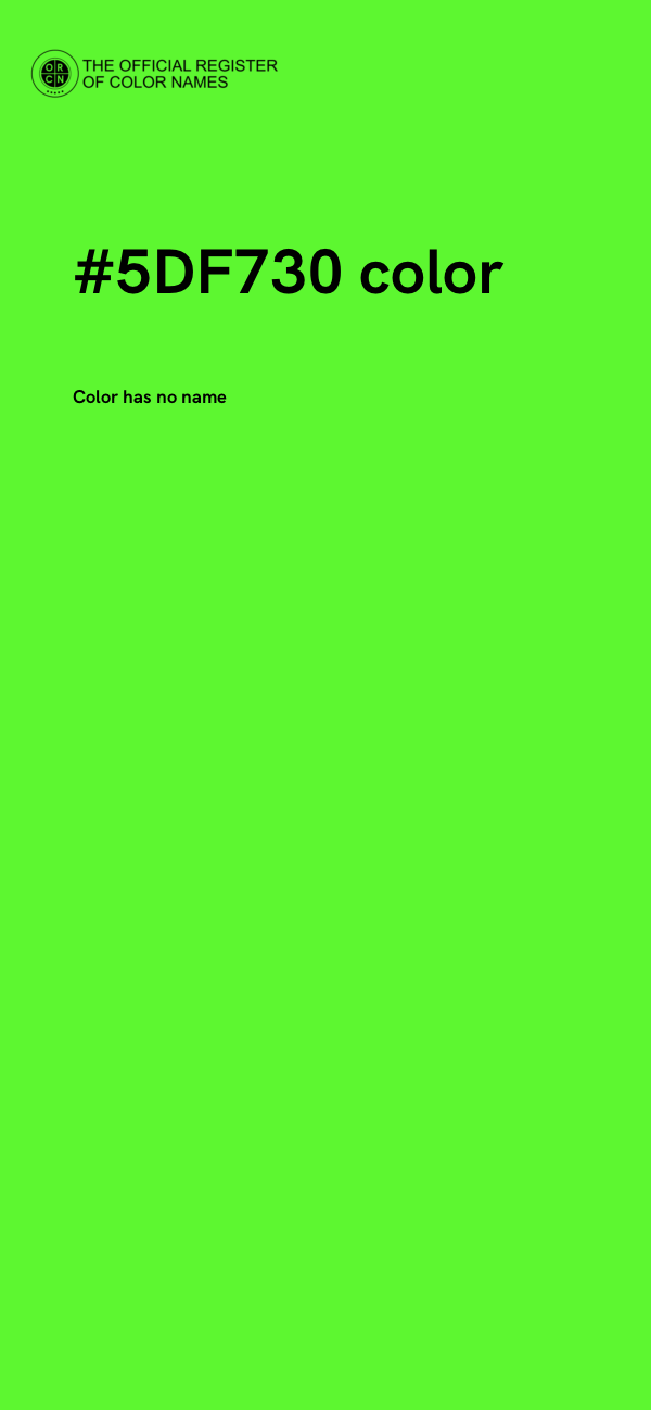 #5DF730 color image
