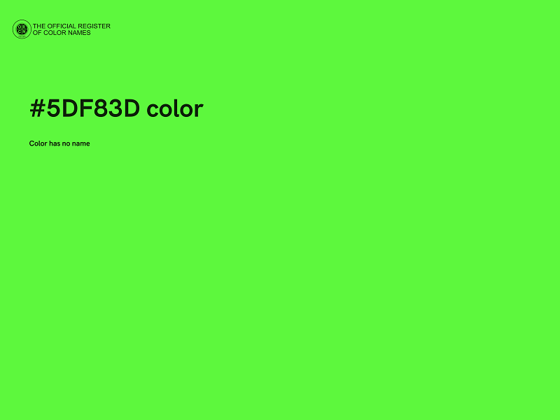 #5DF83D color image