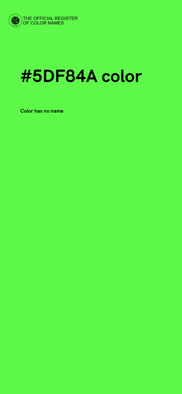 #5DF84A color image