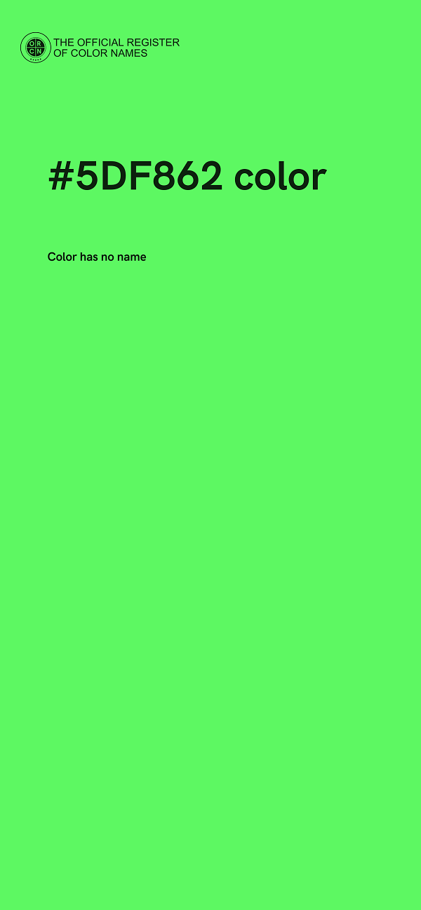 #5DF862 color image