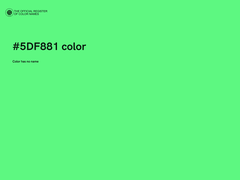 #5DF881 color image