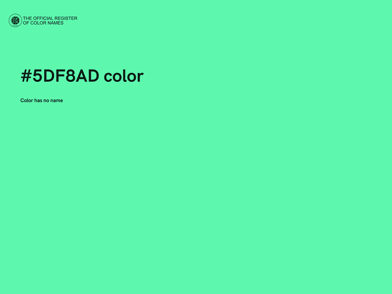 #5DF8AD color image