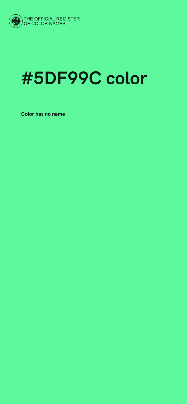 #5DF99C color image