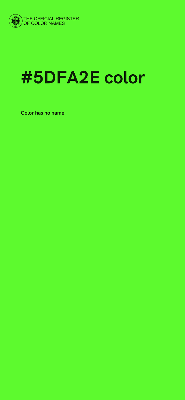 #5DFA2E color image