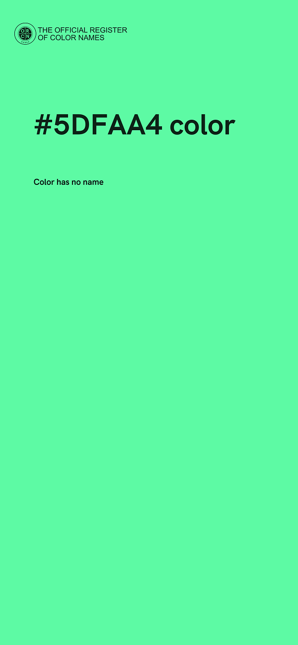 #5DFAA4 color image