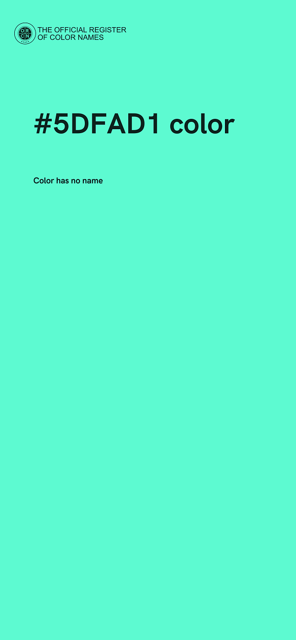 #5DFAD1 color image