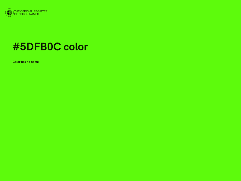 #5DFB0C color image