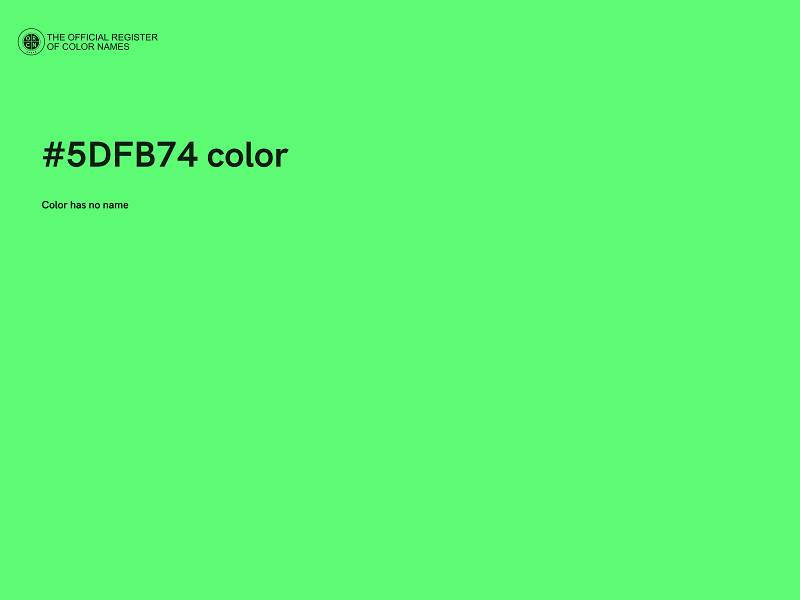 #5DFB74 color image