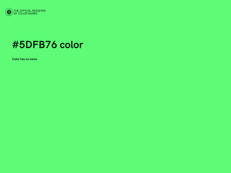 #5DFB76 color image