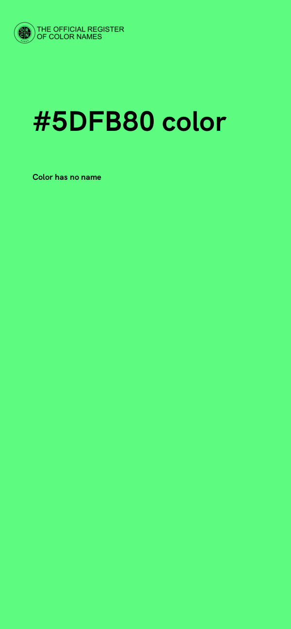 #5DFB80 color image