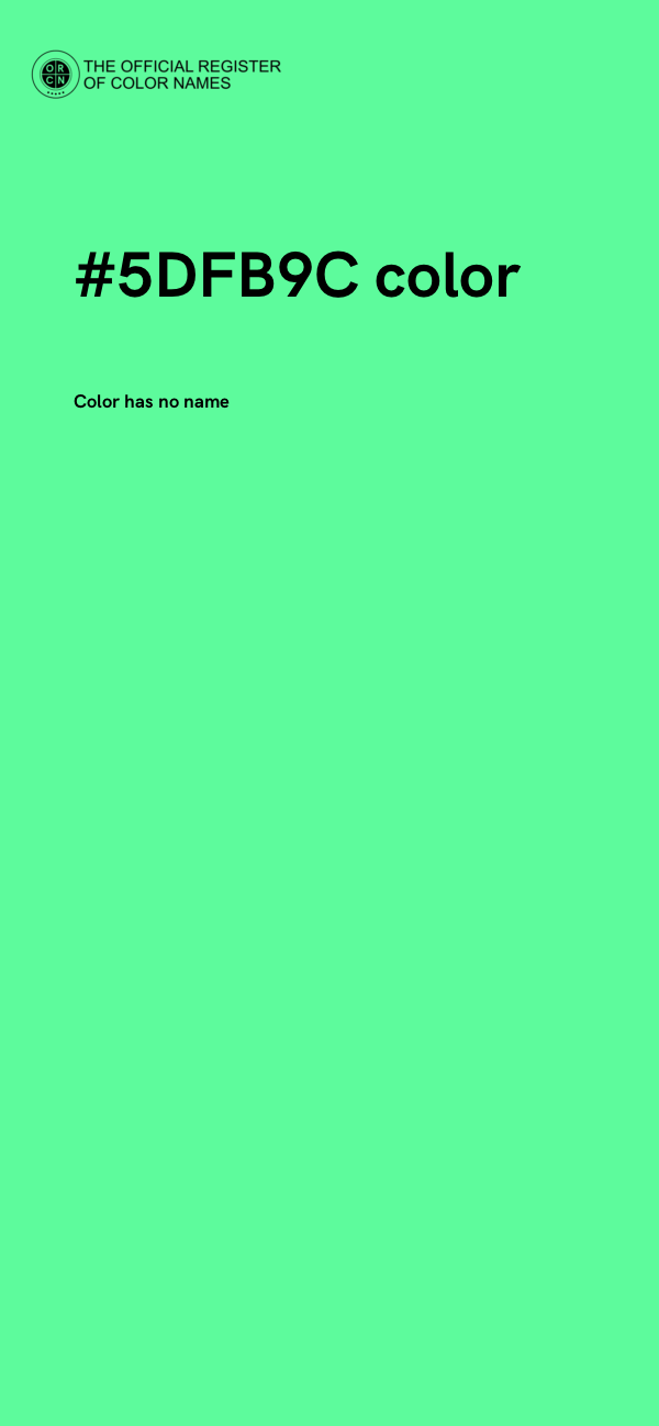 #5DFB9C color image