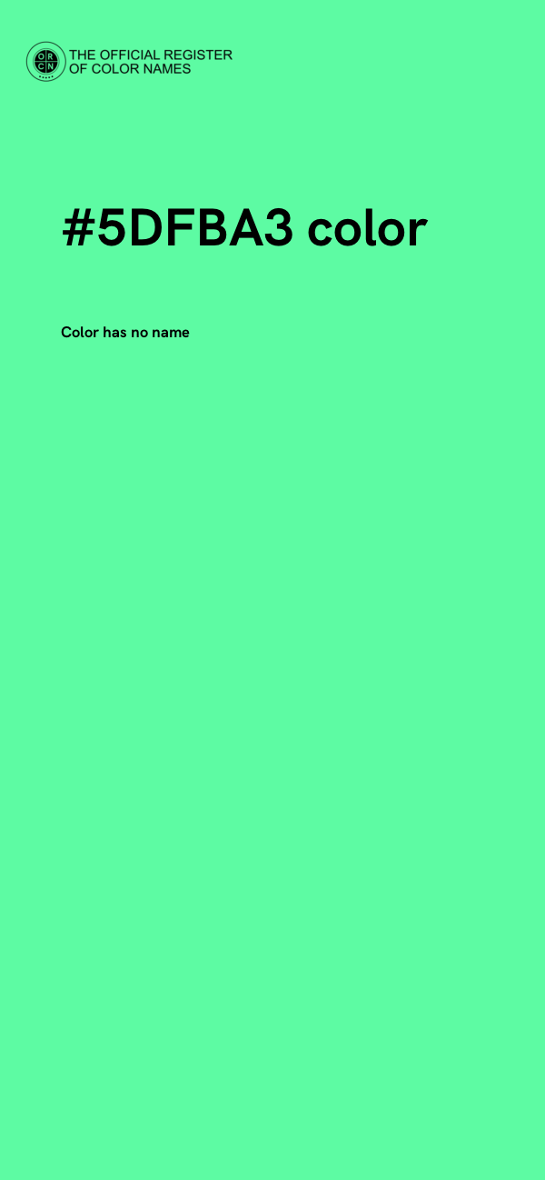 #5DFBA3 color image