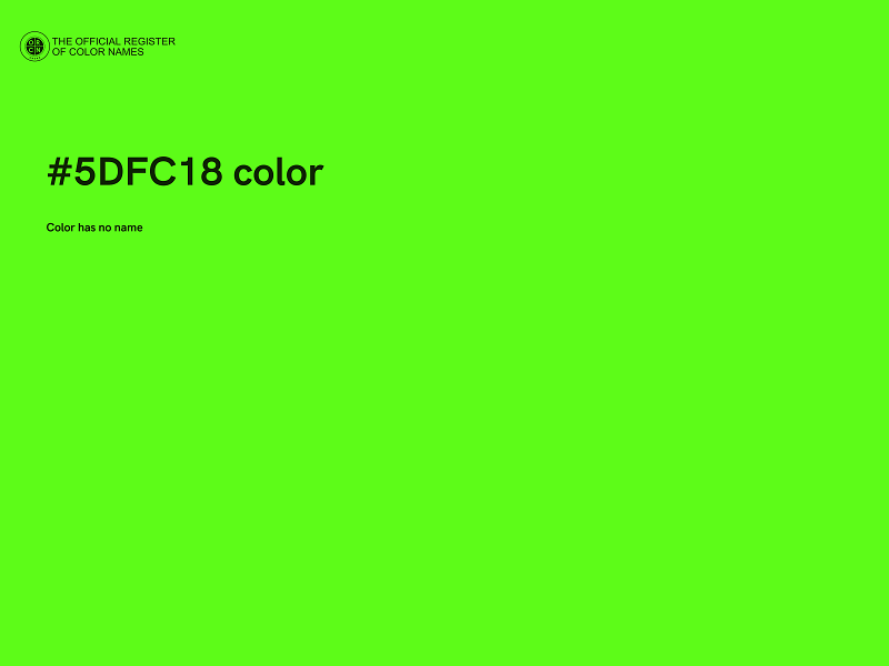 #5DFC18 color image