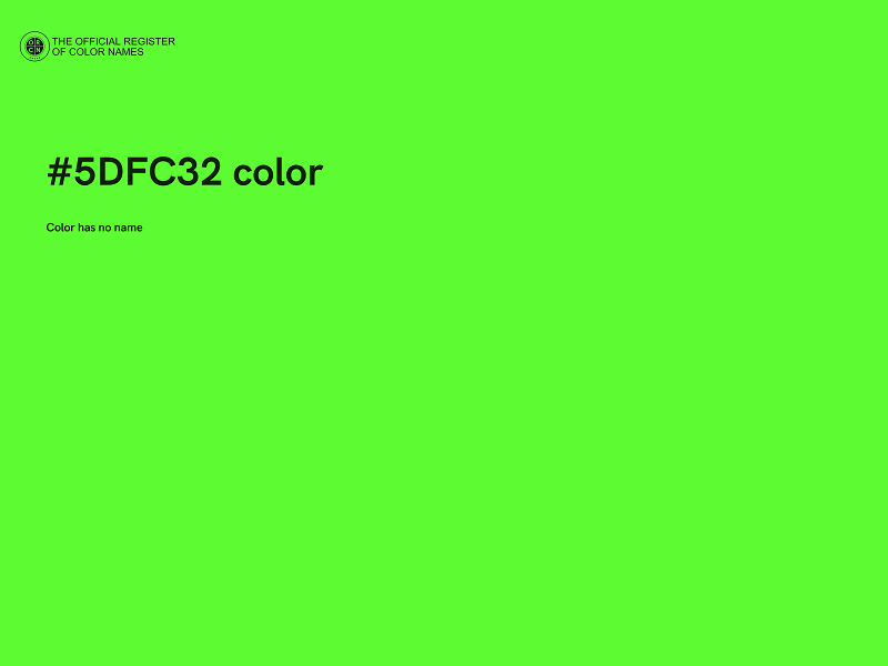 #5DFC32 color image