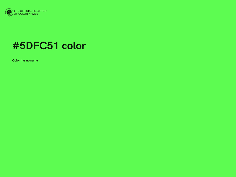 #5DFC51 color image