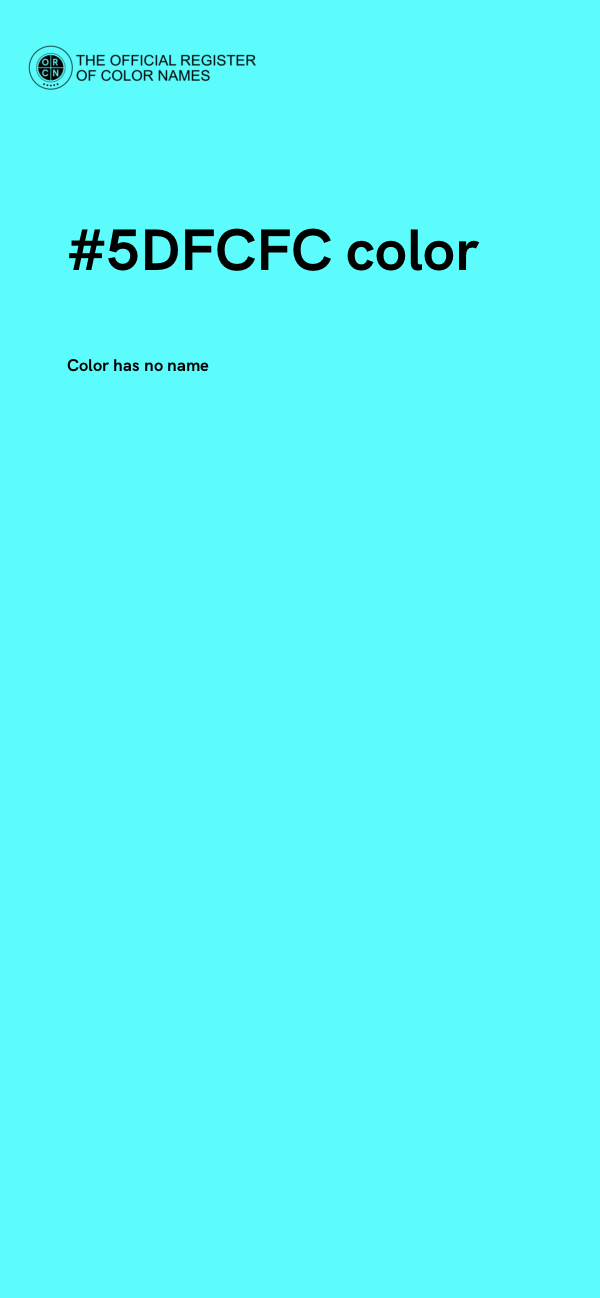 #5DFCFC color image
