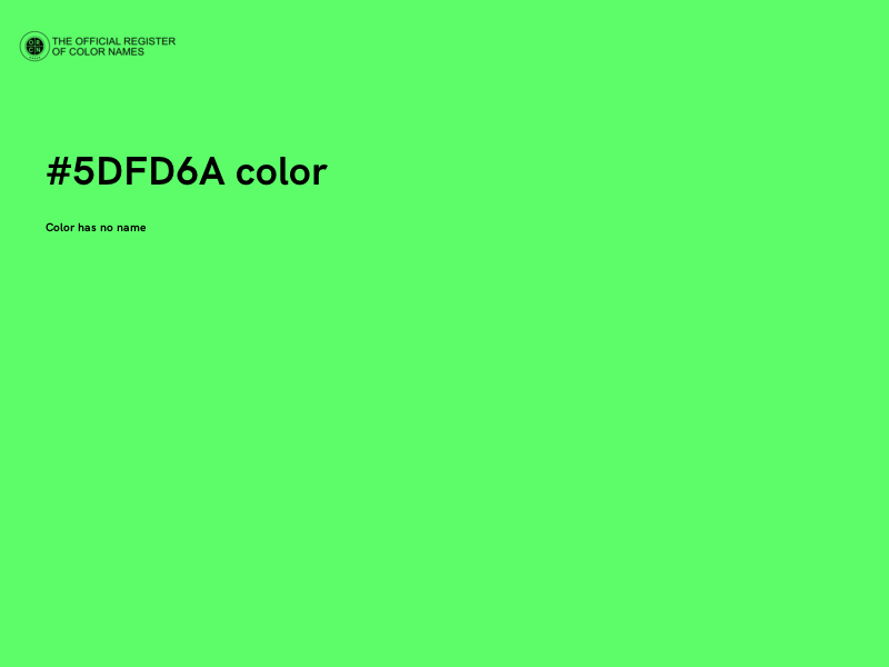 #5DFD6A color image