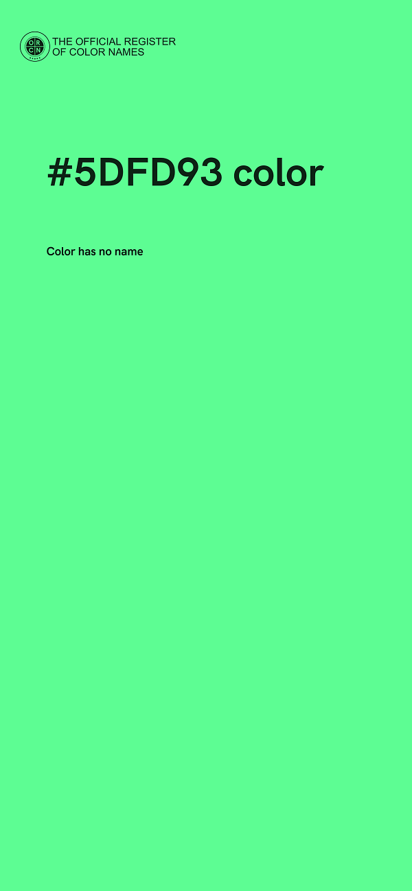 #5DFD93 color image