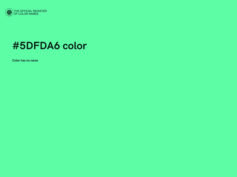 #5DFDA6 color image