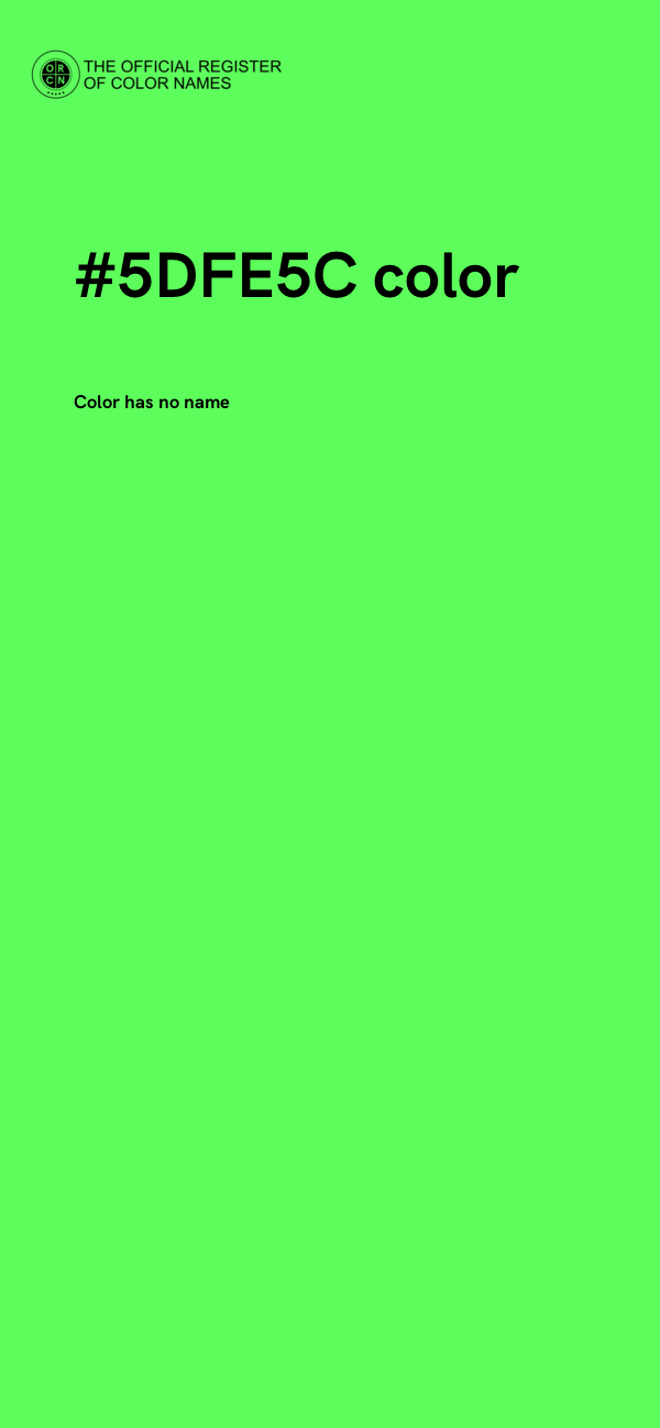 #5DFE5C color image