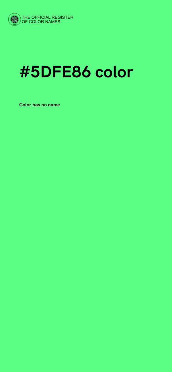 #5DFE86 color image