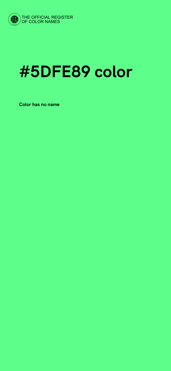 #5DFE89 color image