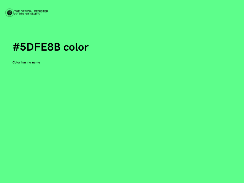 #5DFE8B color image