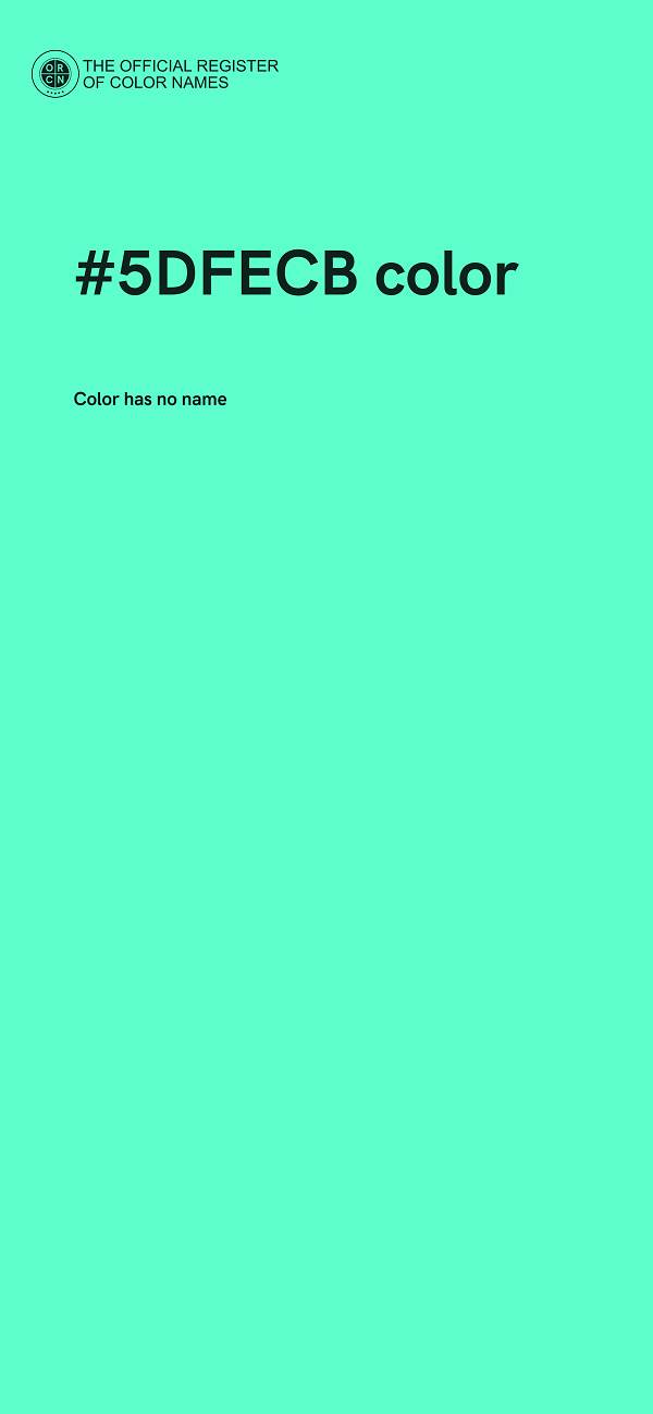 #5DFECB color image