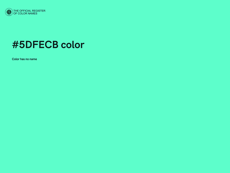 #5DFECB color image